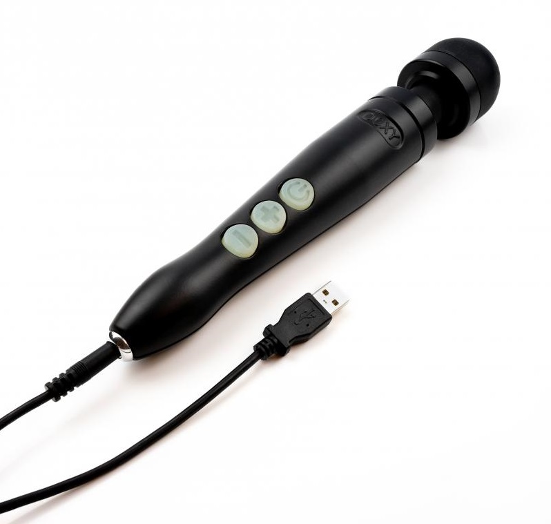 Vibrator Masaj Doxy Die Cast 3R Reachargeable Wand, Matte Black, #3, Erotic24.ro