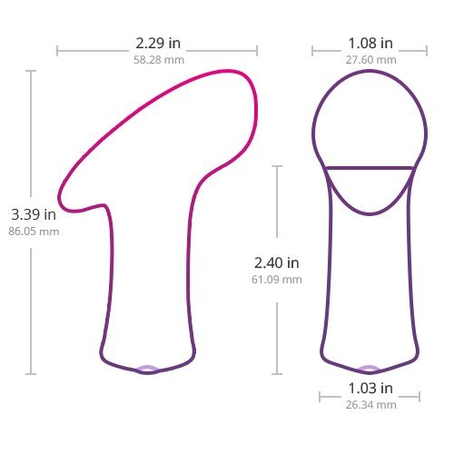 Vibrator Lovense Ambi, Bluetooth Control, Free App, Silicon, Roz, Nr. 7, Erotic24.ro