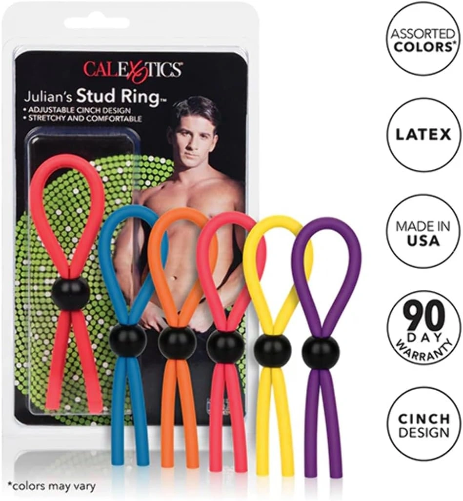 Inel Ajustabil pentru Penis Julian\'s Stud, Silicon, 12.7 cm