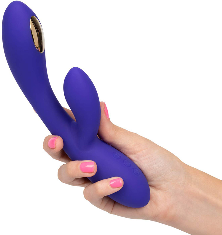 Vibrator Iepuras E-stimulator Dual Wand Violet, #2, Erotic24.ro