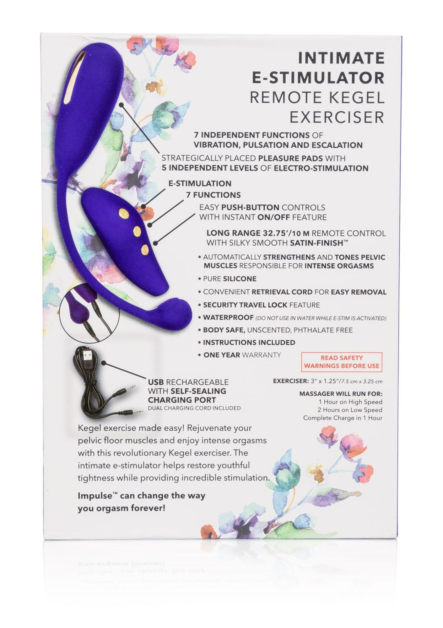 Bila Vaginala Impulse E-Stim Remote Control USB Silicon Mov, #7, Erotic24.ro