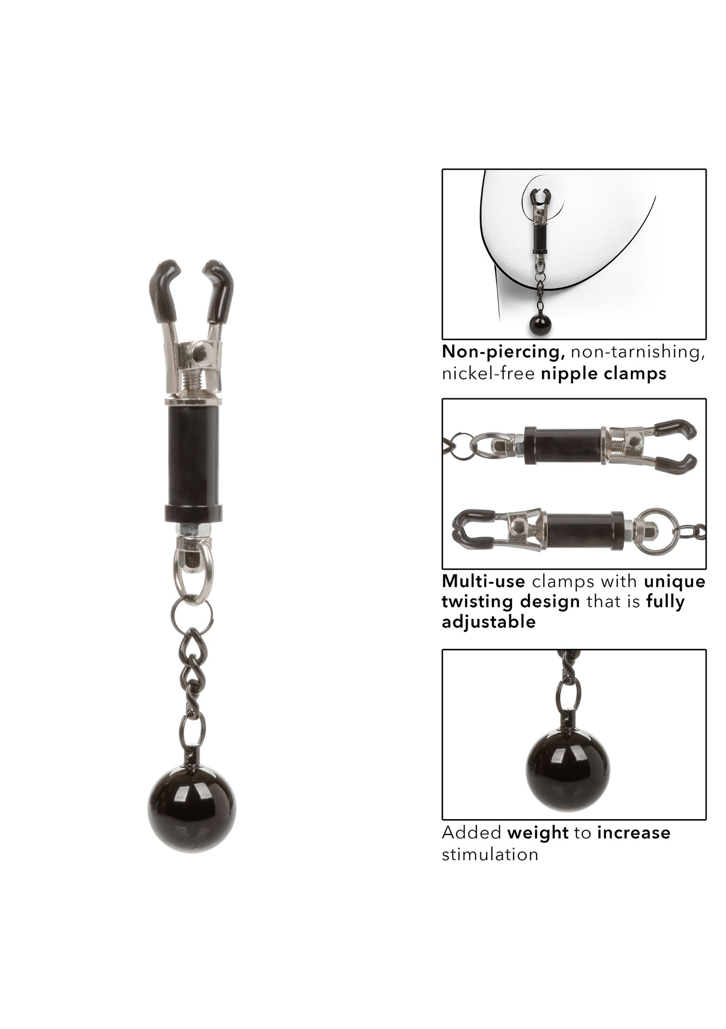 Clame Sfarcuri Weighted Twist Heavy Duty, #3, Erotic24.ro