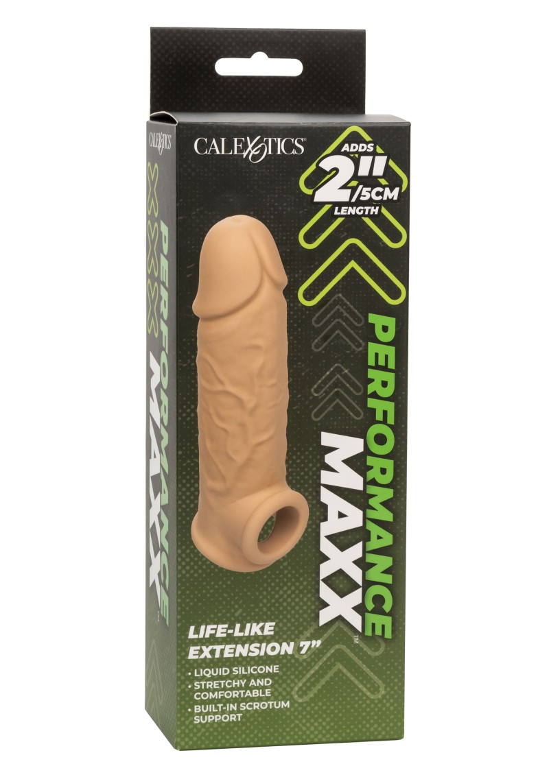 Prelungitor Penis Performance Maxx +5 cm, Silicon Lichid, Natural, #10, Erotic24.ro