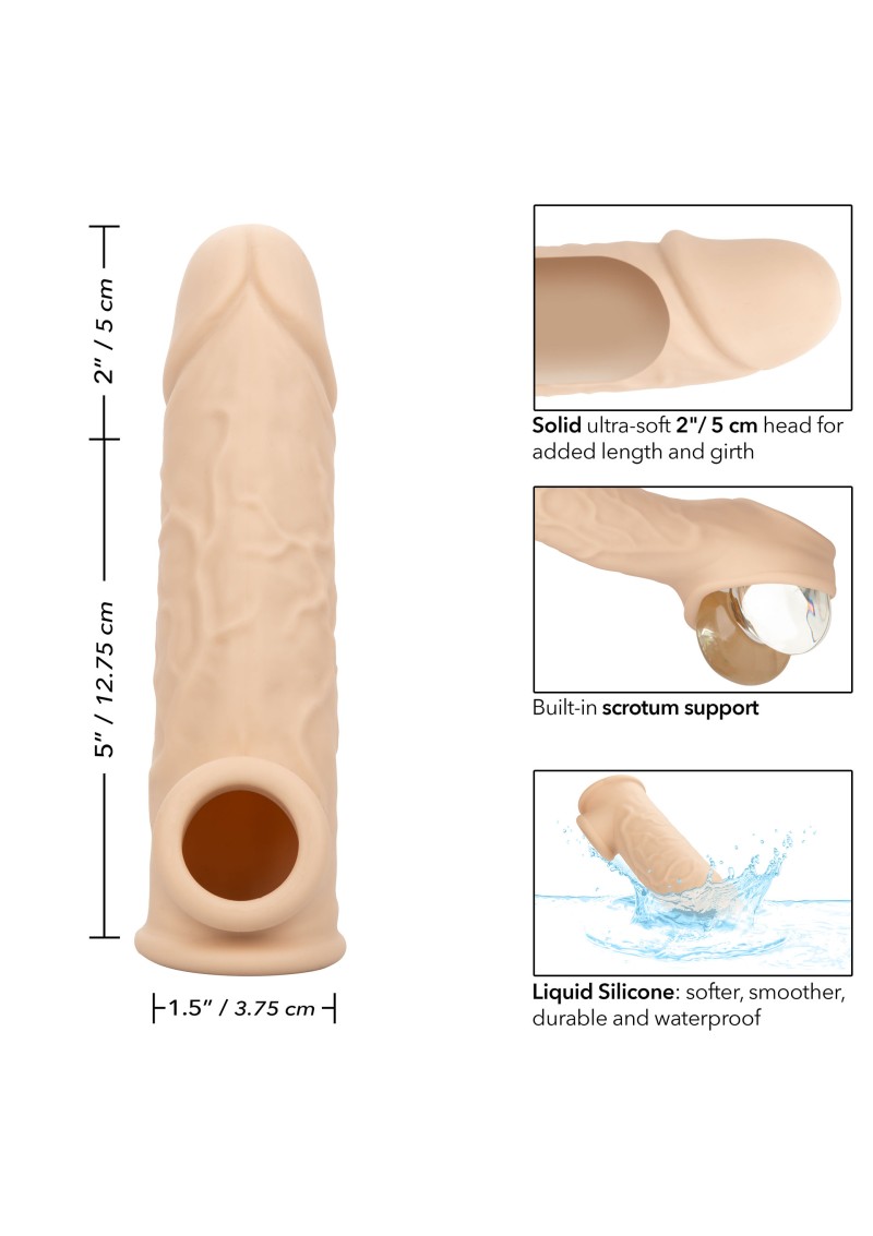 Prelungitor Penis Performance Maxx +5 cm, Silicon Lichid, Natural, #8, Erotic24.ro