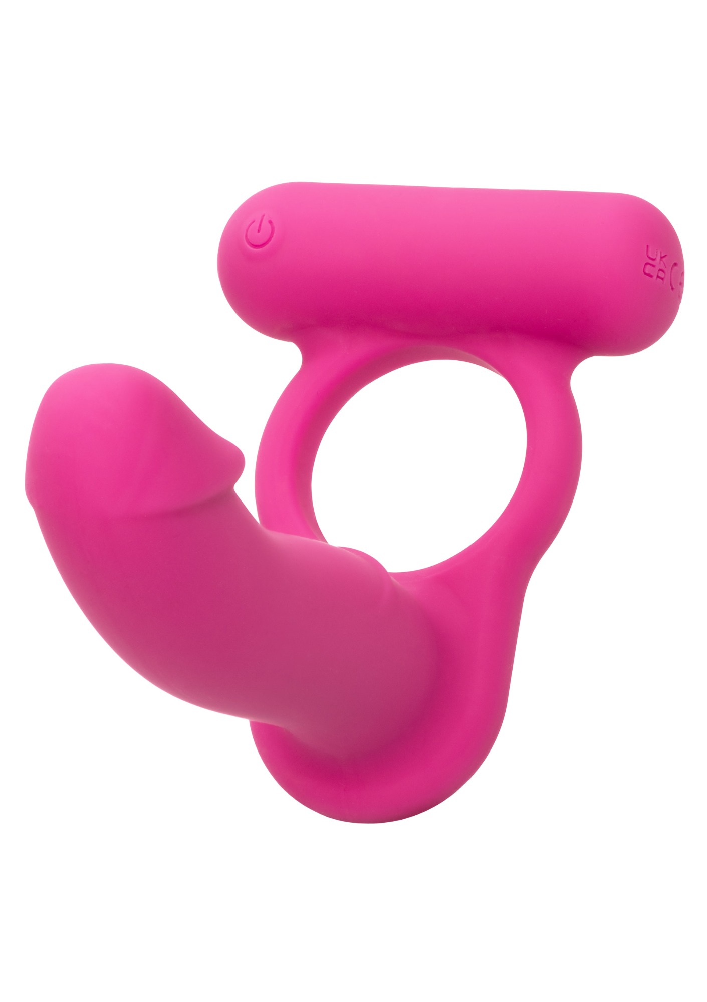 Inel de Penis cu Stimulator Anal Double Diver, 12 Moduri Vibratii, Functie Memorie, Silicon, USB, Roz, #3, Erotic24.ro