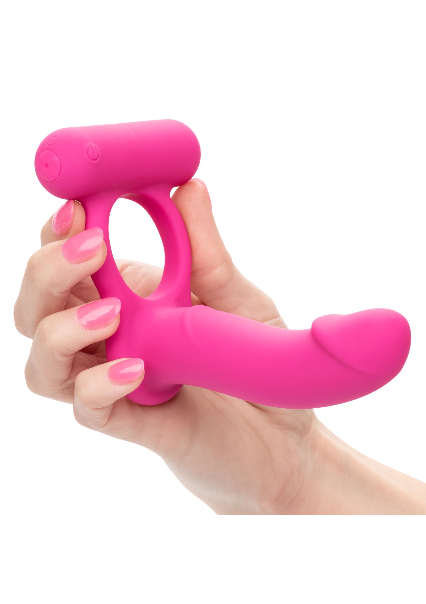 Inel de Penis cu Stimulator Anal Double Diver, 12 Moduri Vibratii, Functie Memorie, Silicon, USB, Roz, #2, Erotic24.ro