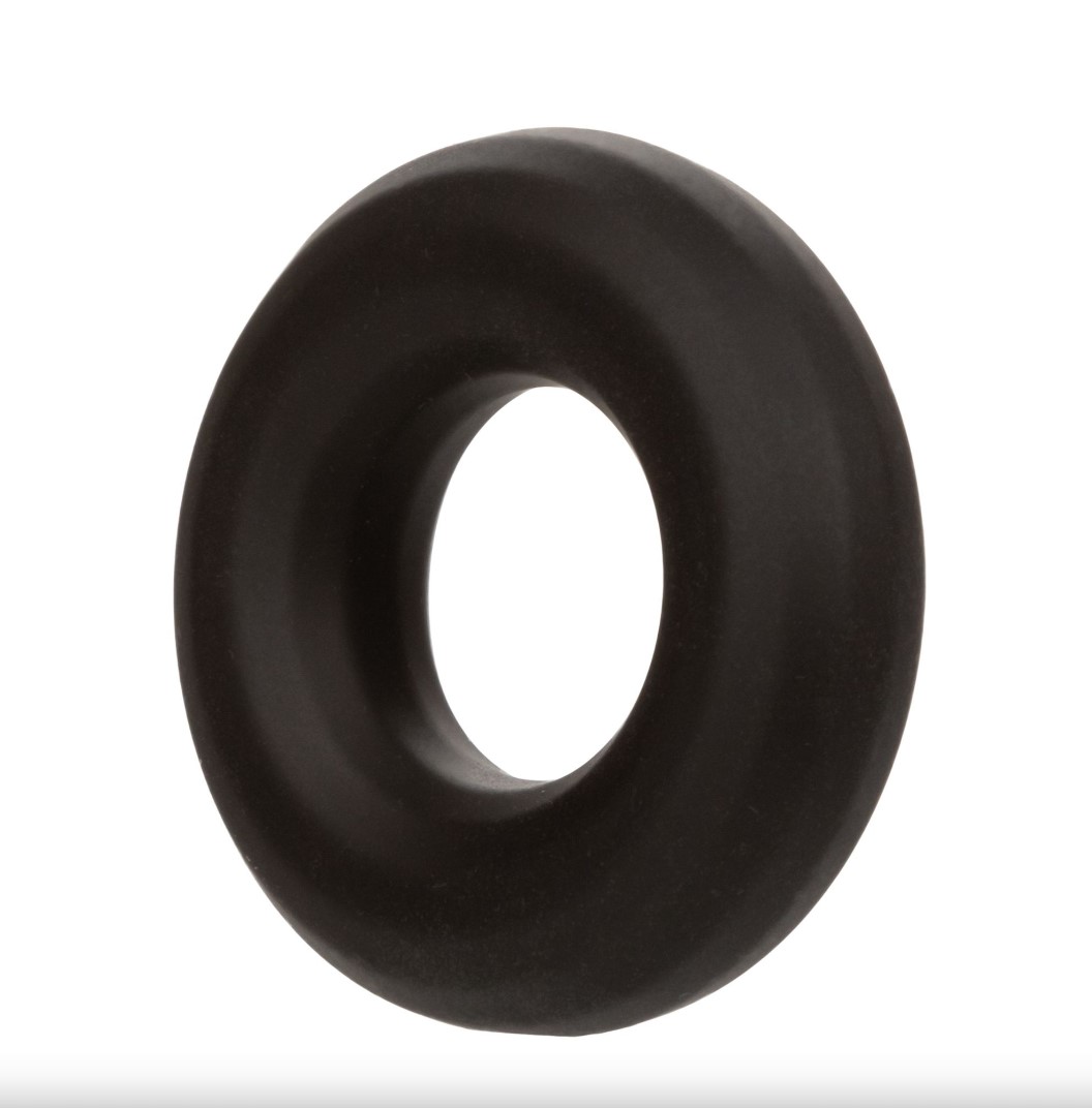 Inel Penis Alpha Prolong Medium, Silicon Lichid, Negru, Nr. 3, Erotic24.ro