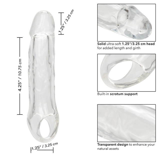 Prelungitor Penis Performance Maxx +3.25 cm, TPE, Transparent, Nr. 6, Erotic24.ro