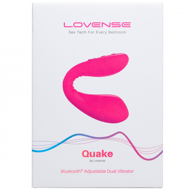 Stimulator Dual Lovense Dolce Quake Bluetooth Control Free App Silicon Roz, Nr. 7, Erotic24.ro