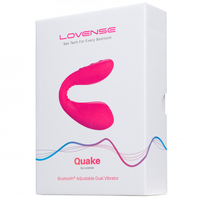 Stimulator Dual Lovense Dolce Quake Bluetooth Control Free App Silicon Roz, Nr. 8, Erotic24.ro
