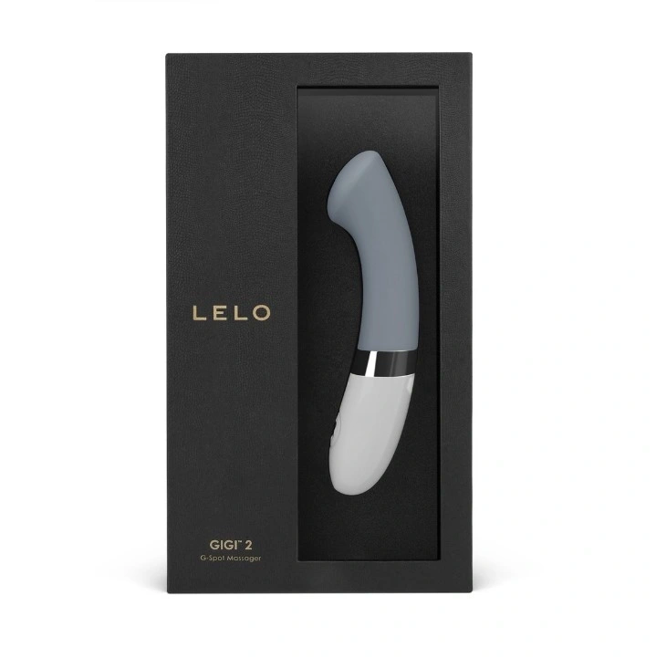 Vibrator Punctul G Lelo GIGI 2, Silicon, USB, Gri, 16.5 cm, Nr. 3, Erotic24.ro