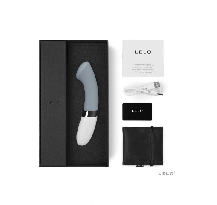 Vibrator Punctul G Lelo GIGI 2, Silicon, USB, Gri, 16.5 cm, Nr. 2, Erotic24.ro