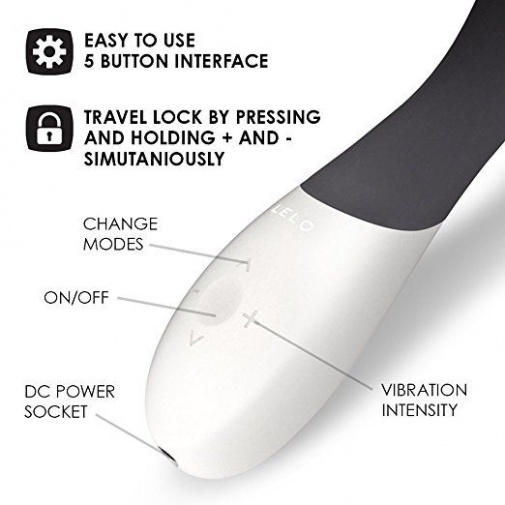 Vibrator Punctul G Lelo Mona Wave Black, #6, Erotic24.ro