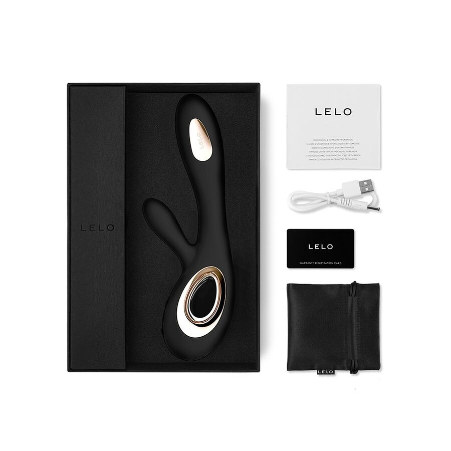 Vibrator Rabbit Lelo SORAYA Wave Black, #6, Erotic24.ro
