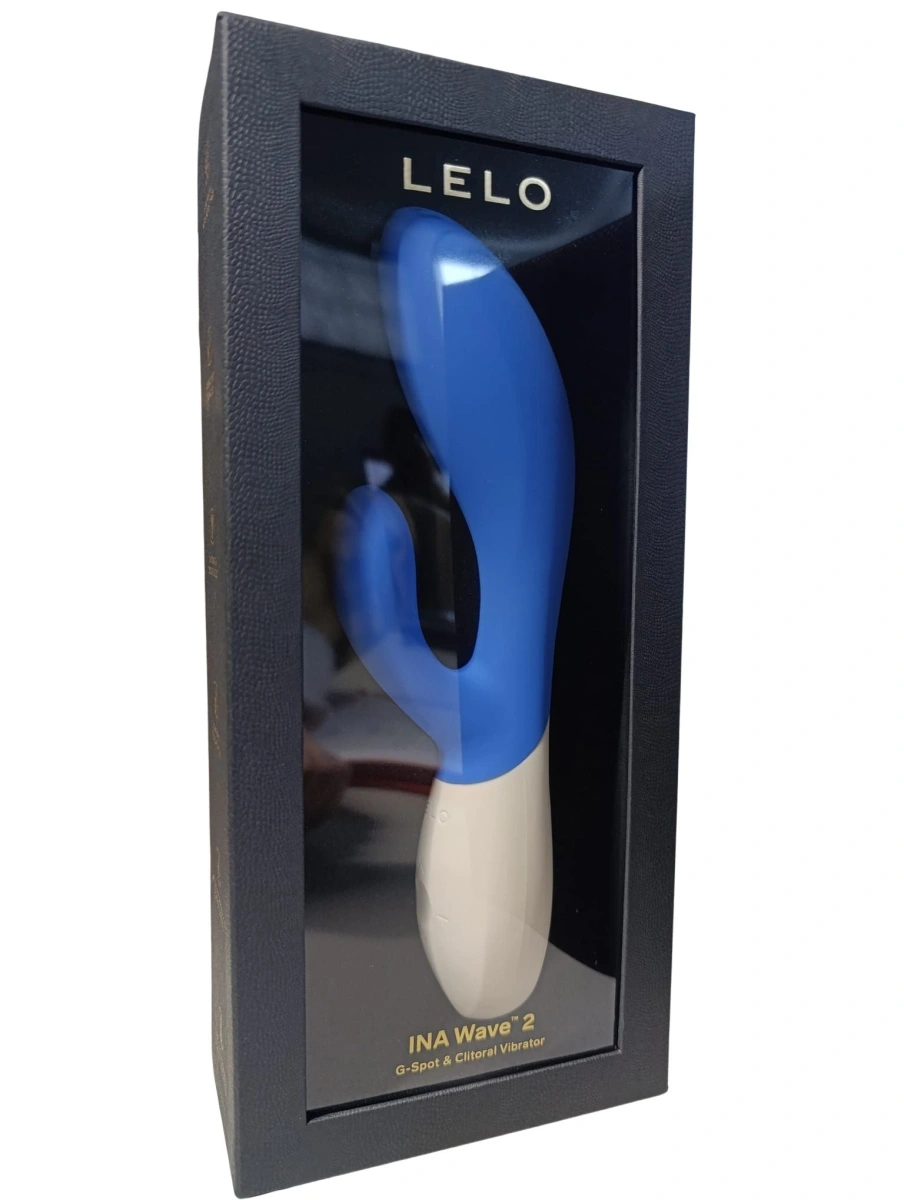 Vibrator Lelo INA Wave 2, 12 Moduri Vibratii, Silicon, USB, Albastru, 20 cm, #4, Erotic24.ro