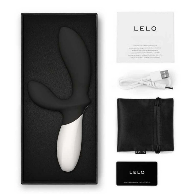 Stimulator Prostata Lelo LOKI Wave 2, 12 Functii Vibratii, Silicon, USB, Negru, #5, Erotic24.ro