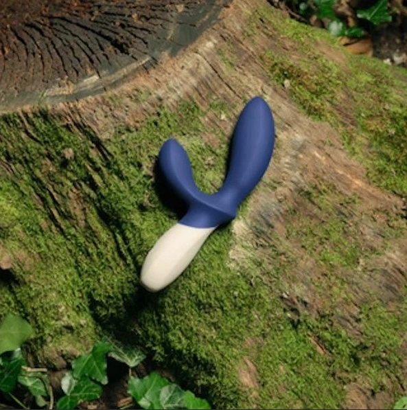 Stimulator Prostata Lelo LOKI Wave 2, 12 Functii Vibratii, Silicon, USB, Albastru, #3, Erotic24.ro