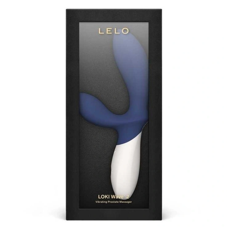 Stimulator Prostata Lelo LOKI Wave 2, 12 Functii Vibratii, Silicon, USB, Albastru, #4, Erotic24.ro