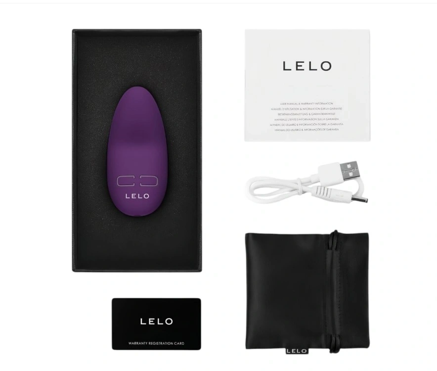 Vibrator Mini Lelo LILY 3, 10 Moduri Vibratii, Silicon, USB, Mov, 7.4 cm, #6, Erotic24.ro