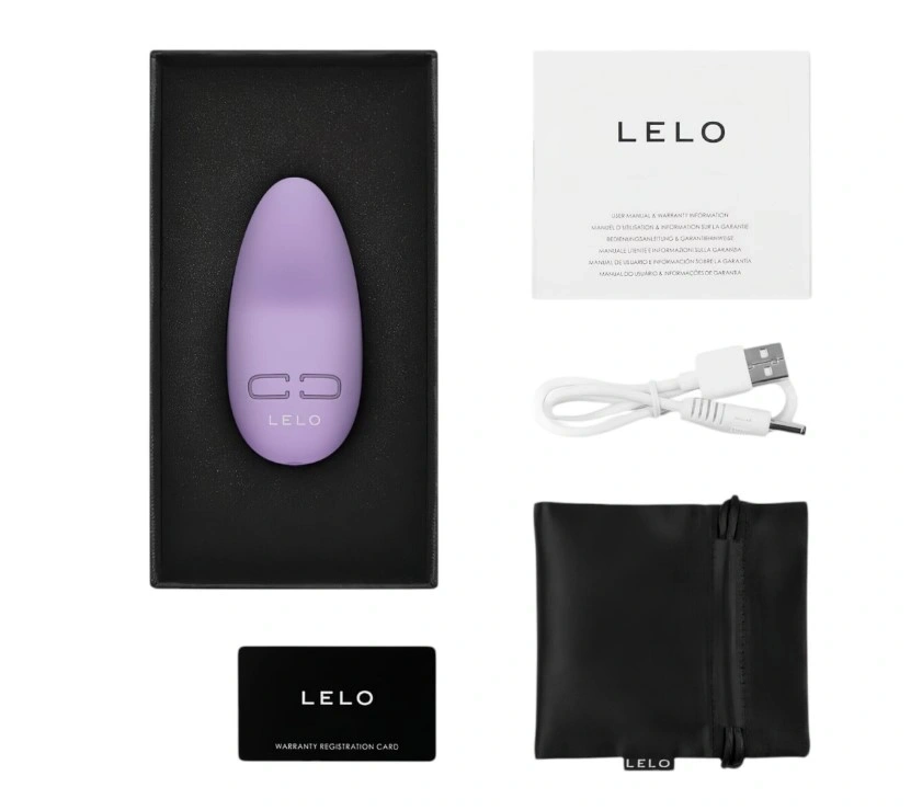 Vibrator Mini Lelo LILY 3, 10 Moduri Vibratii, Silicon, USB, Mov, 7.4 cm, #6, Erotic24.ro