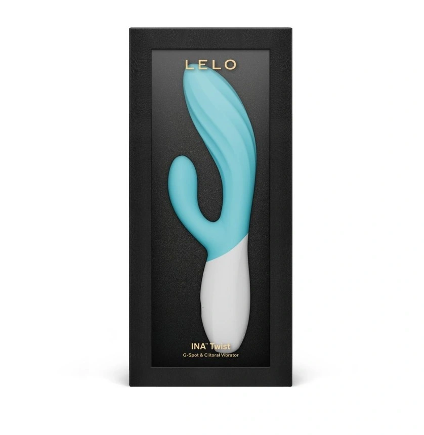 Vibrator Lelo INA Twist, Control Aplicatie Mobila, Silicon, USB, Albastru Deschis, 19.5 cm, #4, Erotic24.ro