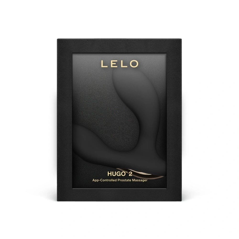 Stimulator Prostata HUGO 2, Aplicatia Lelo Connect, Silicon, USB, Negru, 10.4 cm, #9, Erotic24.ro