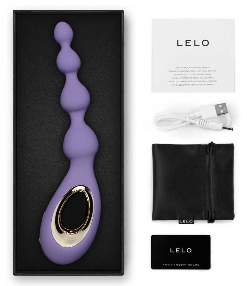 Bile Anale Lelo SORAYA Beads Violet Dusk, #3, Erotic24.ro