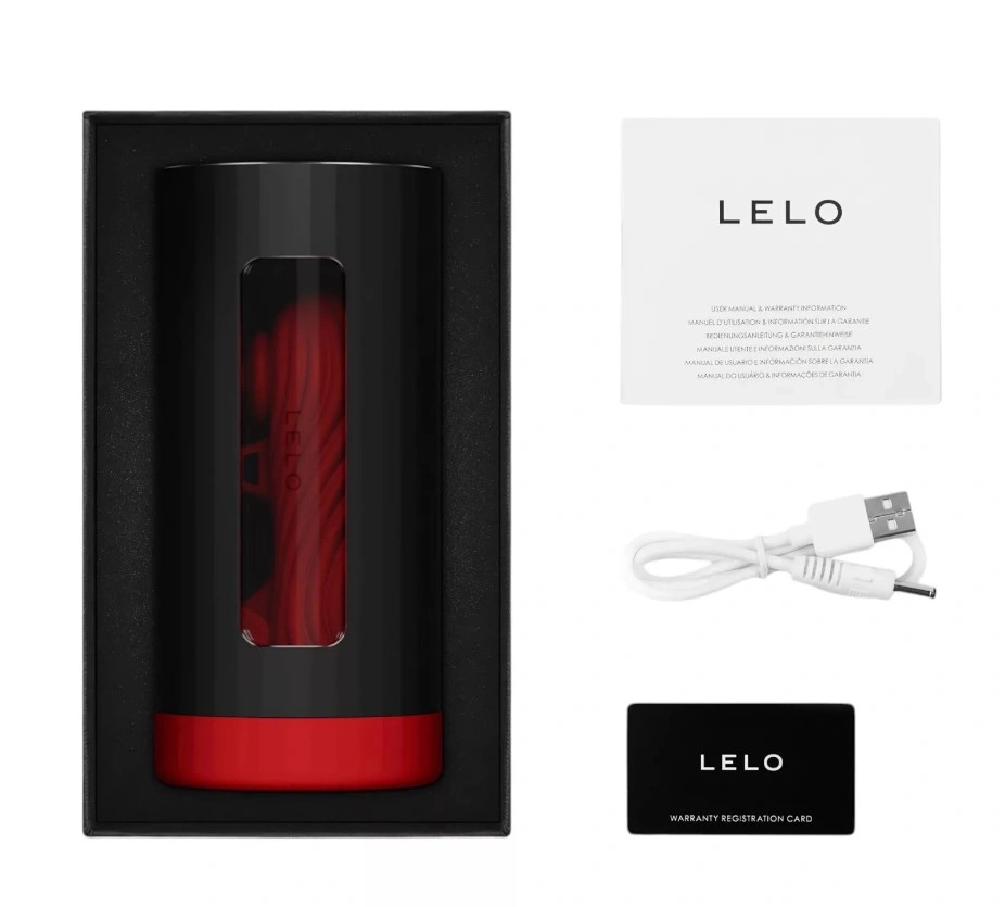 Masturbator Lelo F1S V3 XL, Aplicatie Lelo Connect, Mod Interactiv AI, Rosu, #2, Erotic24.ro