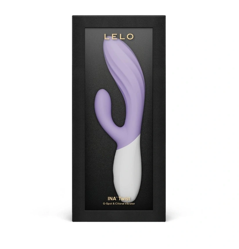 Vibrator Lelo INA Twist, Control Aplicatie Mobila, Silicon, USB, Mov Deschis, 19.5 cm, Nr. 7, Erotic24.ro