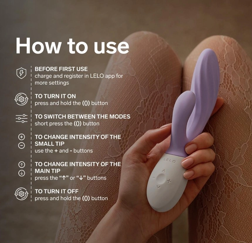 Vibrator Lelo INA Twist, Control Aplicatie Mobila, Silicon, USB, Mov Deschis, 19.5 cm, Nr. 5, Erotic24.ro