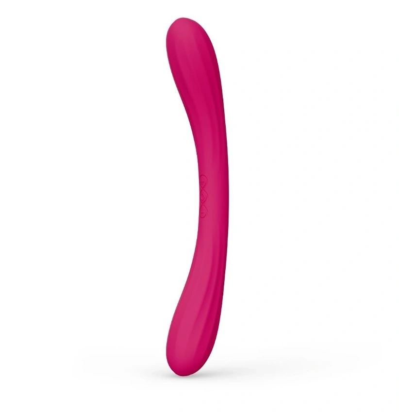 Vibrator Dublu Lelo BOOMERANG, Control Aplicatie Mobila, Silicon, USB, Roz, 28.1 cm, Nr. 3, Erotic24.ro