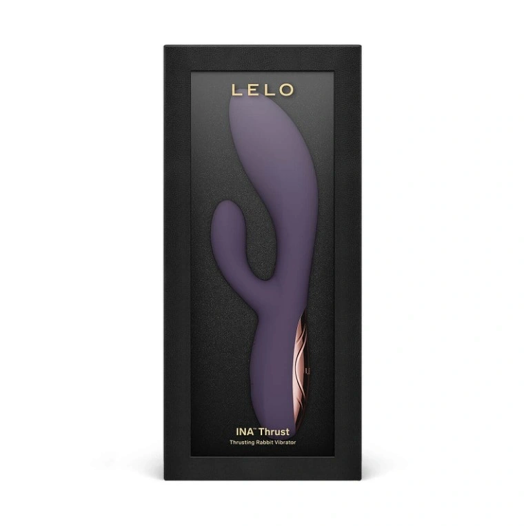 Vibrator Lelo INA Thrust, Control Aplicatie Mobila, Silicon, USB, Mov, 19.5 cm, Nr. 10, Erotic24.ro