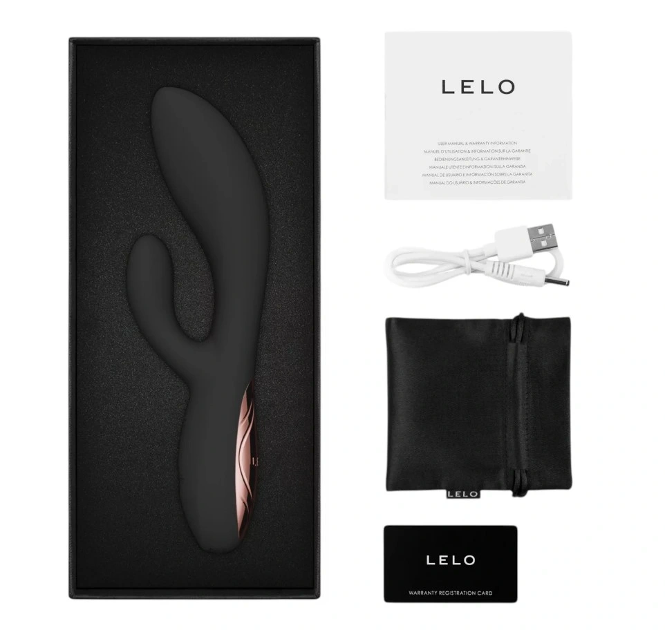 Vibrator Lelo INA Thrust, Control Aplicatie Mobila, Silicon, USB, Negru, 19.5 cm, Nr. 9, Erotic24.ro