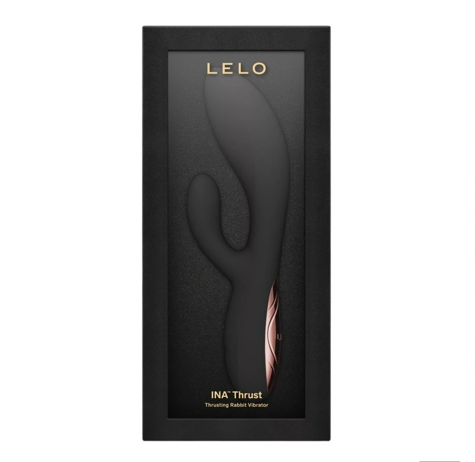 Vibrator Lelo INA Thrust, Control Aplicatie Mobila, Silicon, USB, Negru, 19.5 cm, Nr. 10, Erotic24.ro
