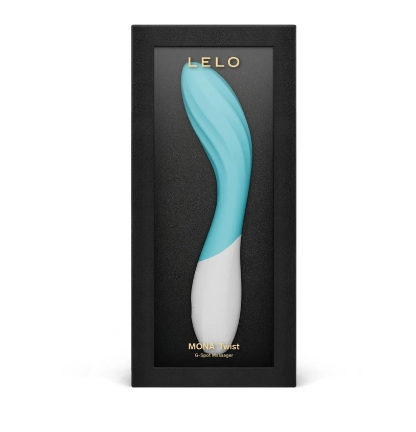 Vibrator Lelo MONA Twist, Control Aplicatie Mobila, Silicon, USB, Albastru Deschis, 19.5 cm, #4, Erotic24.ro