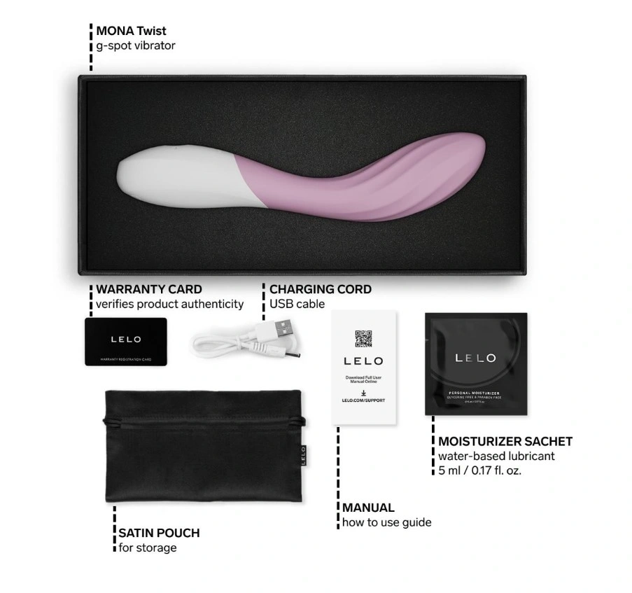 Vibrator Lelo MONA Twist, Control Aplicatie Mobila, Silicon, USB, Roz Deschis, 19.5 cm, #6, Erotic24.ro