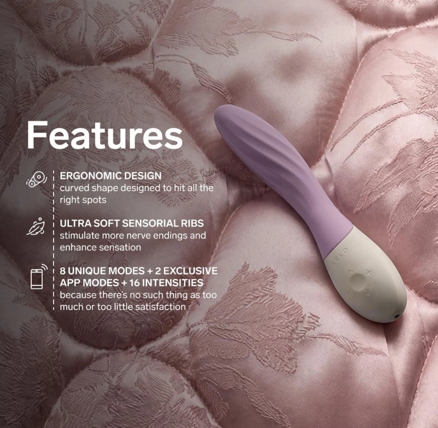 Vibrator Lelo MONA Twist, Control Aplicatie Mobila, Silicon, USB, Mov Deschis, 19.5 cm, Nr. 4, Erotic24.ro