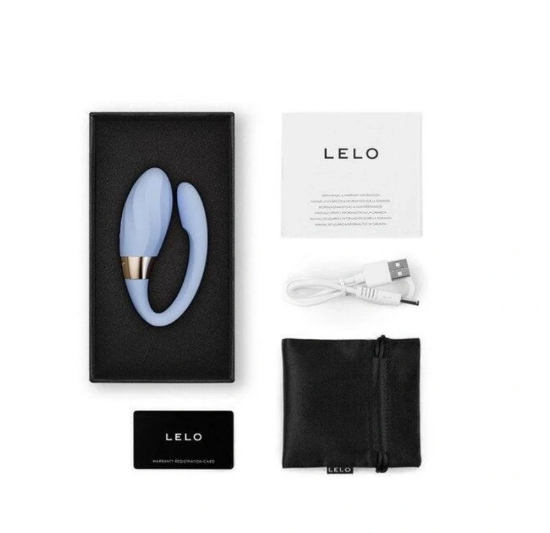 Vibrator Cuplu Lelo TIANI Twist, Control Aplicatie Mobila, Silicon, USB, Albastru deschis, Nr. 3, Erotic24.ro