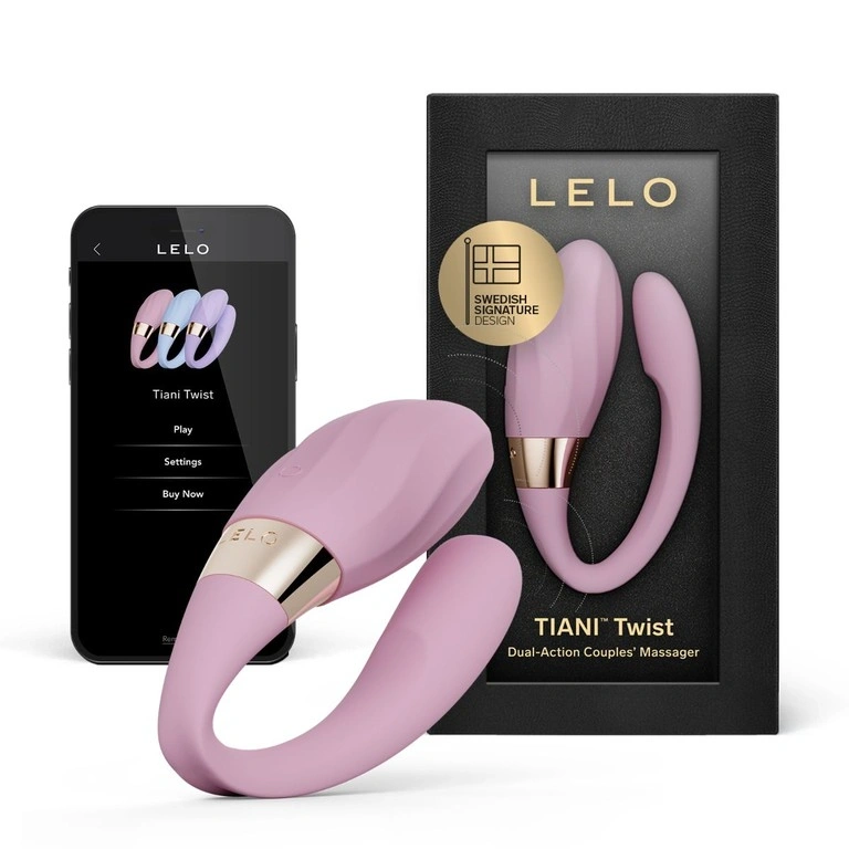 Vibrator Cuplu Lelo TIANI Twist, Control Aplicatie Mobila, Silicon, USB, Roz, Nr. 2, Erotic24.ro
