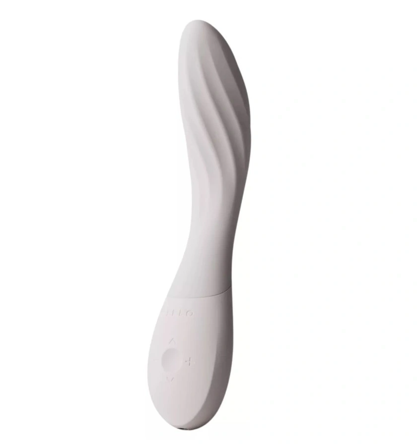 Vibrator Lelo MONA Spectra cu Lumina LED, Control Aplicatie Mobila, Silicon, USB, Alb, 19.5 cm, Nr. 2, Erotic24.ro