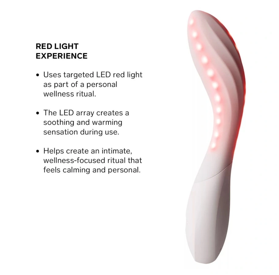 Vibrator Lelo MONA Spectra cu Lumina LED, Control Aplicatie Mobila, Silicon, USB, Alb, 19.5 cm, Nr. 8, Erotic24.ro