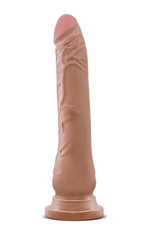 Dildo Roberto Au Naturel Sensa Feel TPE Dubla Densitate, Maro, 24.1 cm, Nr. 1, Erotic24.ro