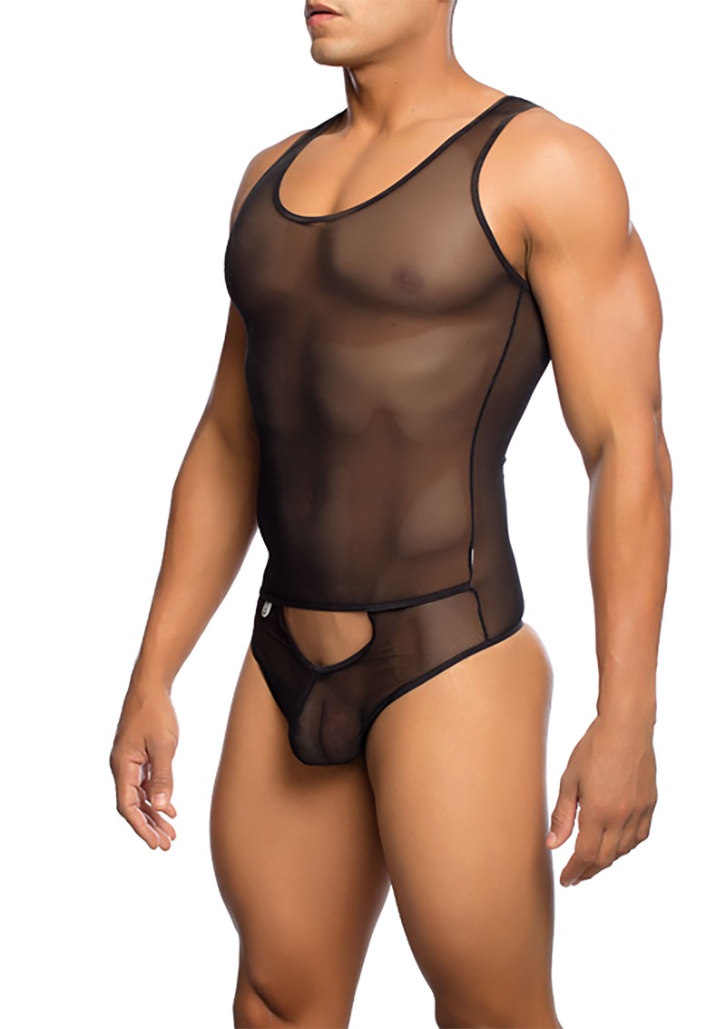 Body Sexy Tullet Style, Negru, S/M, #2, Erotic24.ro