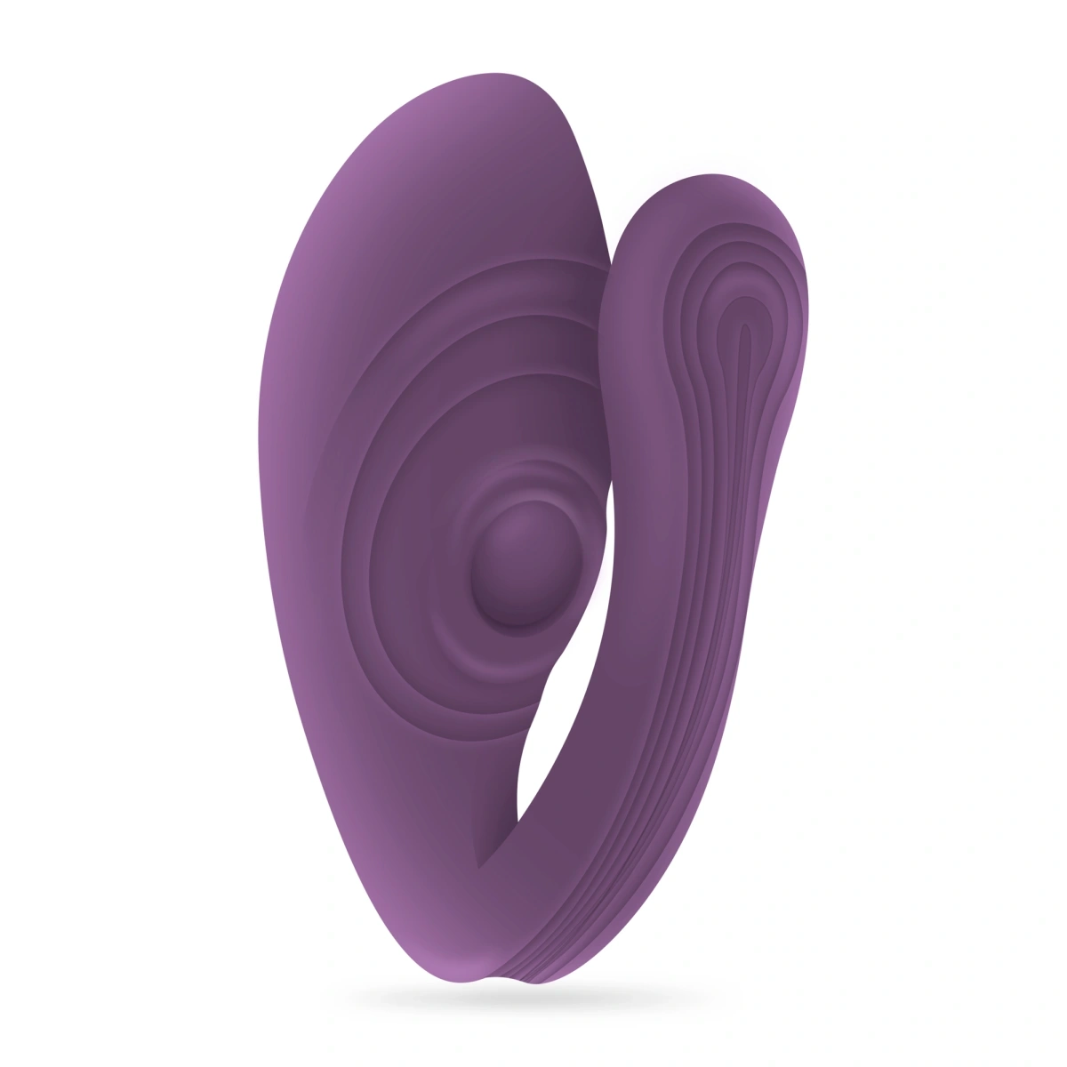 Stimulator Crushious Pleasuriser+Lubrifiant 50 ml, 7 Moduri Vibratii, 7 Moduri Tapare, Silicon, USB, Mov, #2, Erotic24.ro