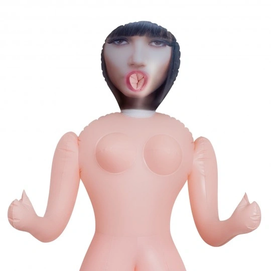 Papusa Gonflabila Crushious Paola The Teacher cu Masturbator, 3 Puncte de Penetrare, 1.55 m, #3, Erotic24.ro
