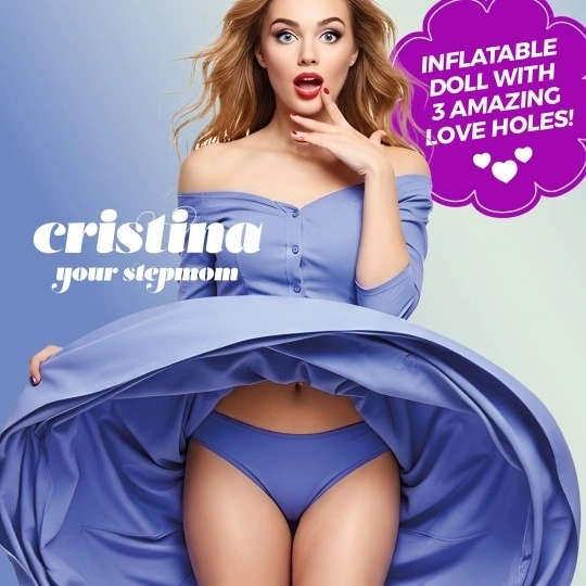 Papusa Gonflabila Crushious Cristina The Stepmom Blonda, 3 Puncte de Penetrare, 1.55 m, #1, Erotic24.ro