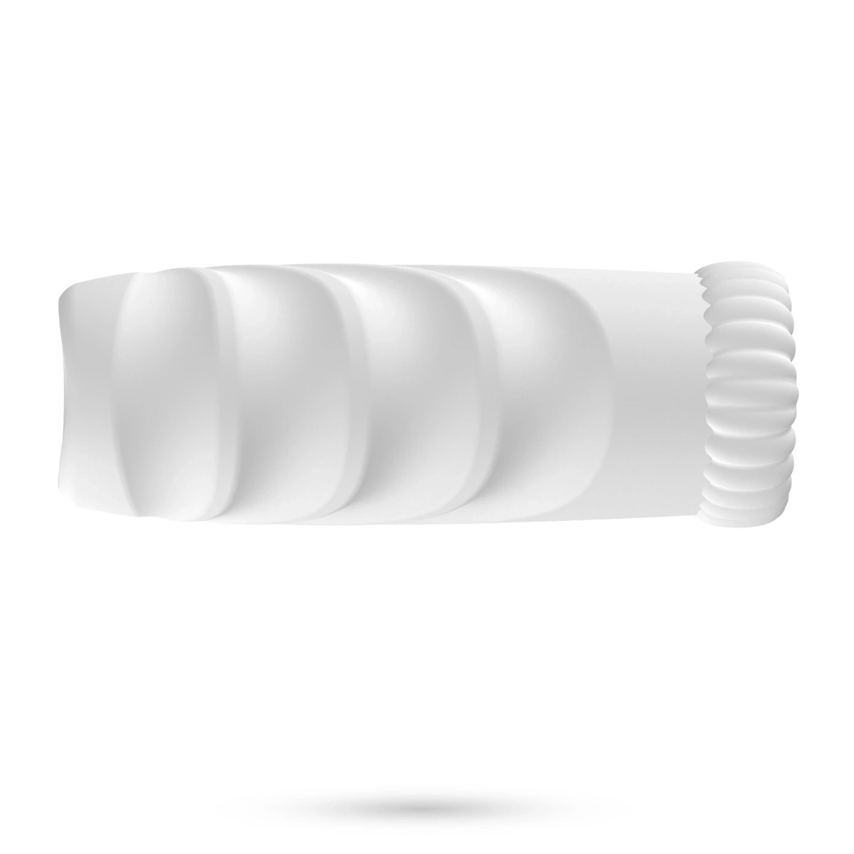 Masturbator Crushious Nautilus cu Glont Vibrator, 10 Moduri Vibratii, TPE, USB, Alb, Nr. 6, Erotic24.ro