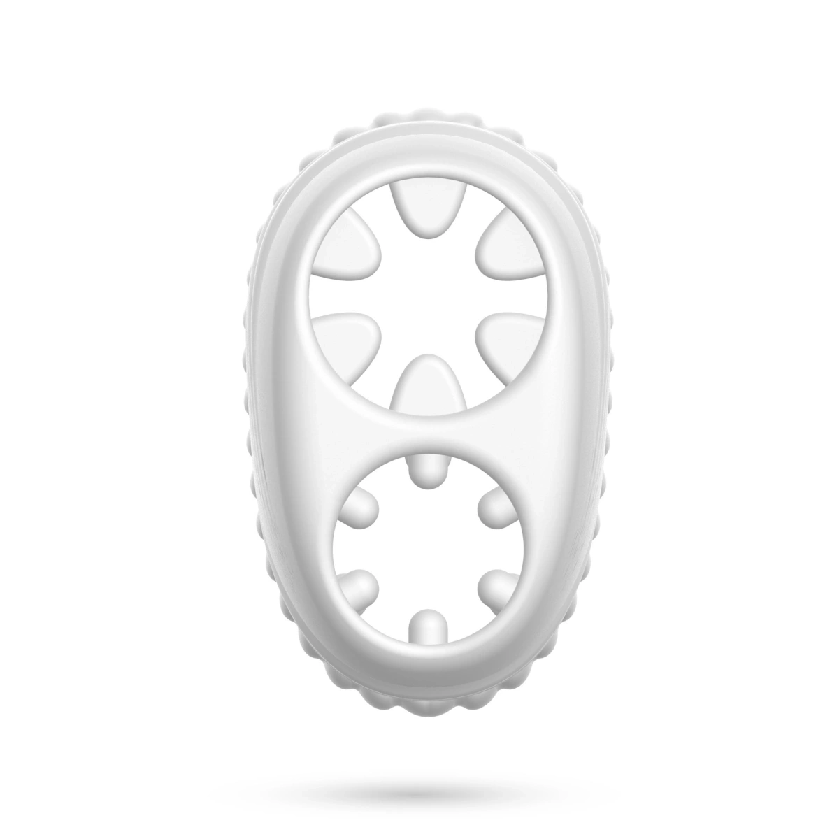 Masturbator Crushious Nautilus cu Glont Vibrator, 10 Moduri Vibratii, TPE, USB, Alb, Nr. 8, Erotic24.ro