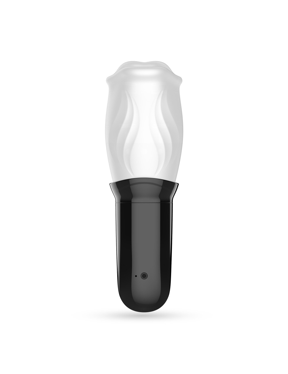 Stimulator Rotativ Barbati Fellatrix, 3 Viteze, 4 Moduri, Alb/Negru, Nr. 2, Erotic24.ro