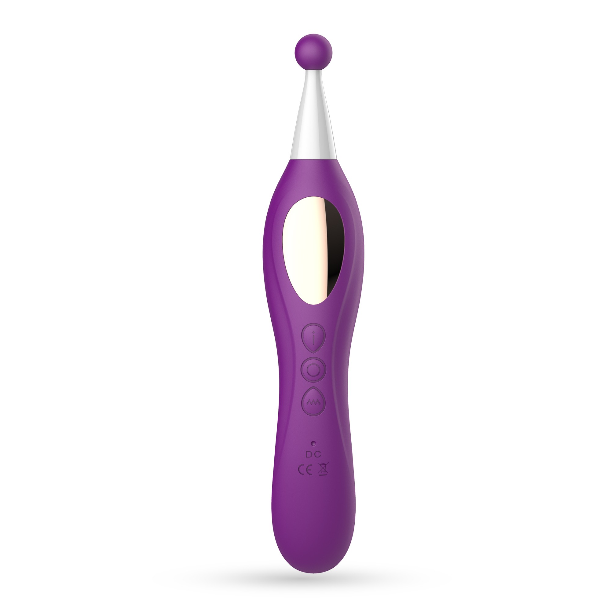 Stimulator Triplu Trinity, 10 Moduri Vibratii, 3 Moduri Suctiune, Silicon, USB, Mov, 18.3 cm, #6, Erotic24.ro